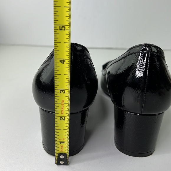 Roberto Festa for David's Black Patent Leather Heeled Loafer  Shoe - Picture 8 of 11